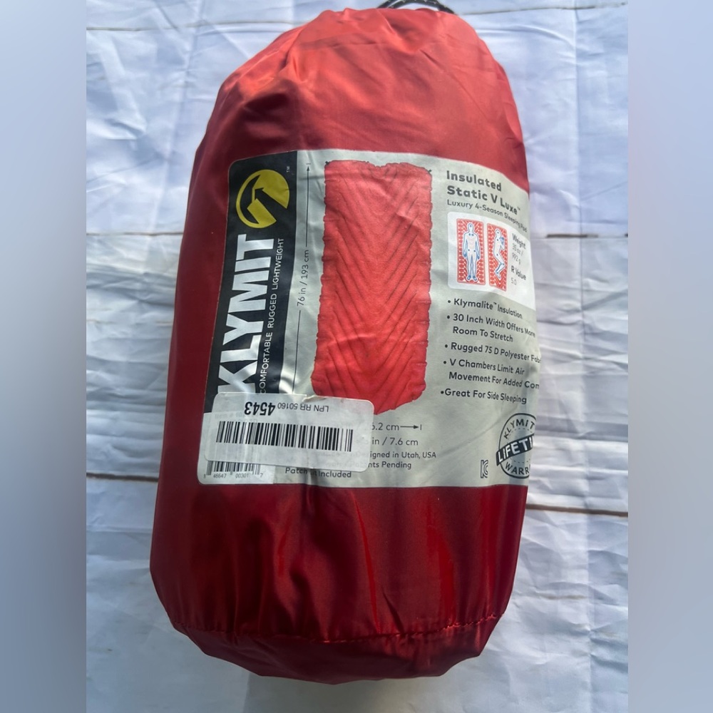 Klymit Static V Luxe Insulated Sleeping Pad